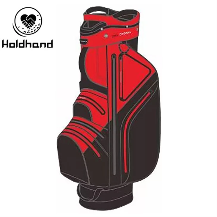 Innovative Golf Tote With 15-tier Club Organization, Specialized Putter Caddy, Multi-purpose Pockets, Drink Chiller, Adjustable Harness, And Flash-deploy Storm Cover – Universal Design.