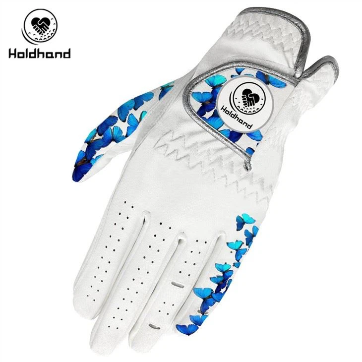 Super Comfortable Guaranteed Stylish Logo OEM Fashion Pattern PU Leather Golf Gloves