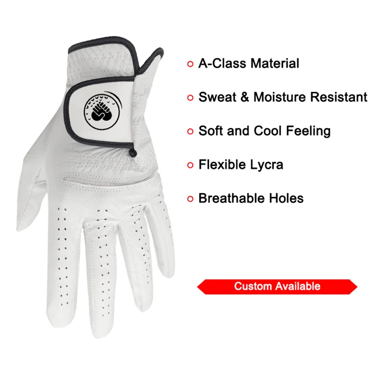 Fashion Design Printing Colorful Spann Premium Synthetic Golf Gloves